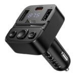 Transmissor Sem Fio Hoco BT+FM E87 Delta com 2 Portas USB+Tipo-C PD20W+QC3.0 35W Preto - Image 7