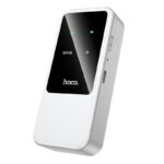 Router Wi-Fi6 Portátil Hoco HI42 4G 150MBPS com 2000mAh para Europa, Ásia e África Branco - Image 4