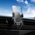 Suporte de Telefone para Carro Gravity Hoco H80 Vista para Saída de Ar Cinza Metalizado Preto - Image 8